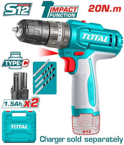 Total TIDLI12206 Cordless Impact Drill