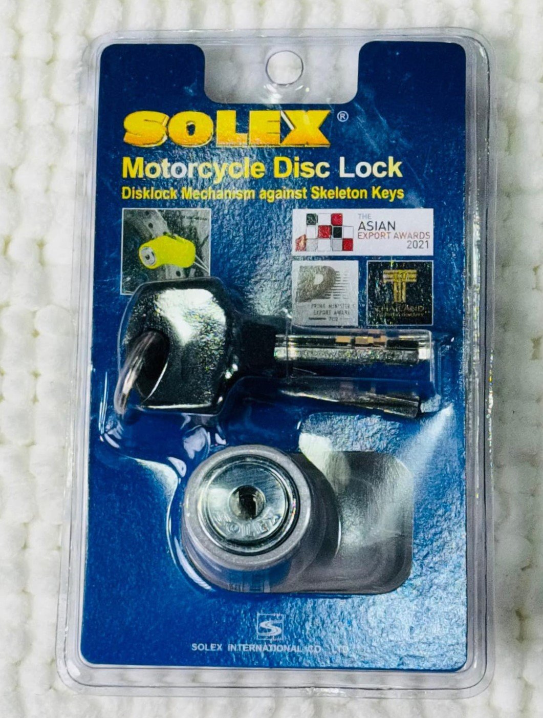 Solex 9025 Motorcycle Disc Lock angle 3