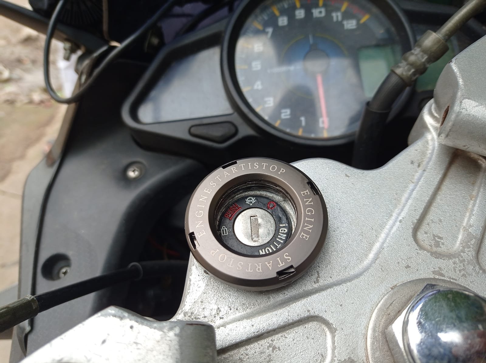 Engine Start Stop Button Cover angle 2