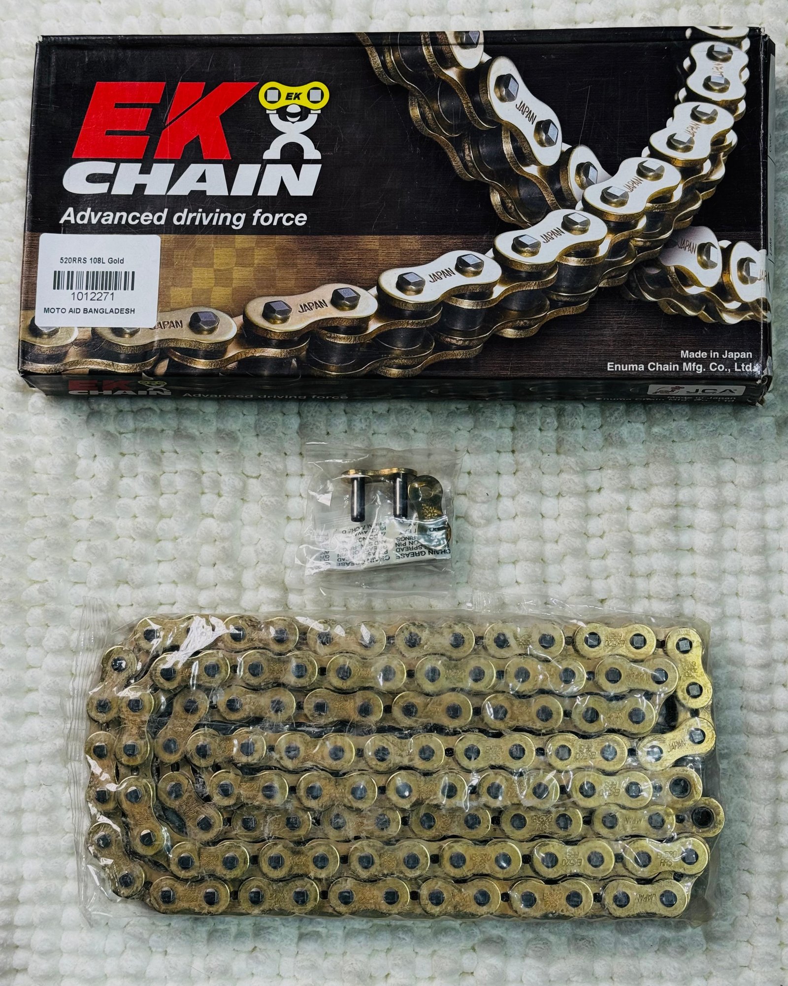 EK 520RRS (108 L) O-Ring Motorcycle Chain Gold Edition