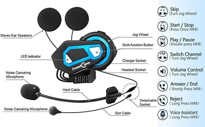 T-Max Pro Motorcycle Bluetooth Communicator angle 4