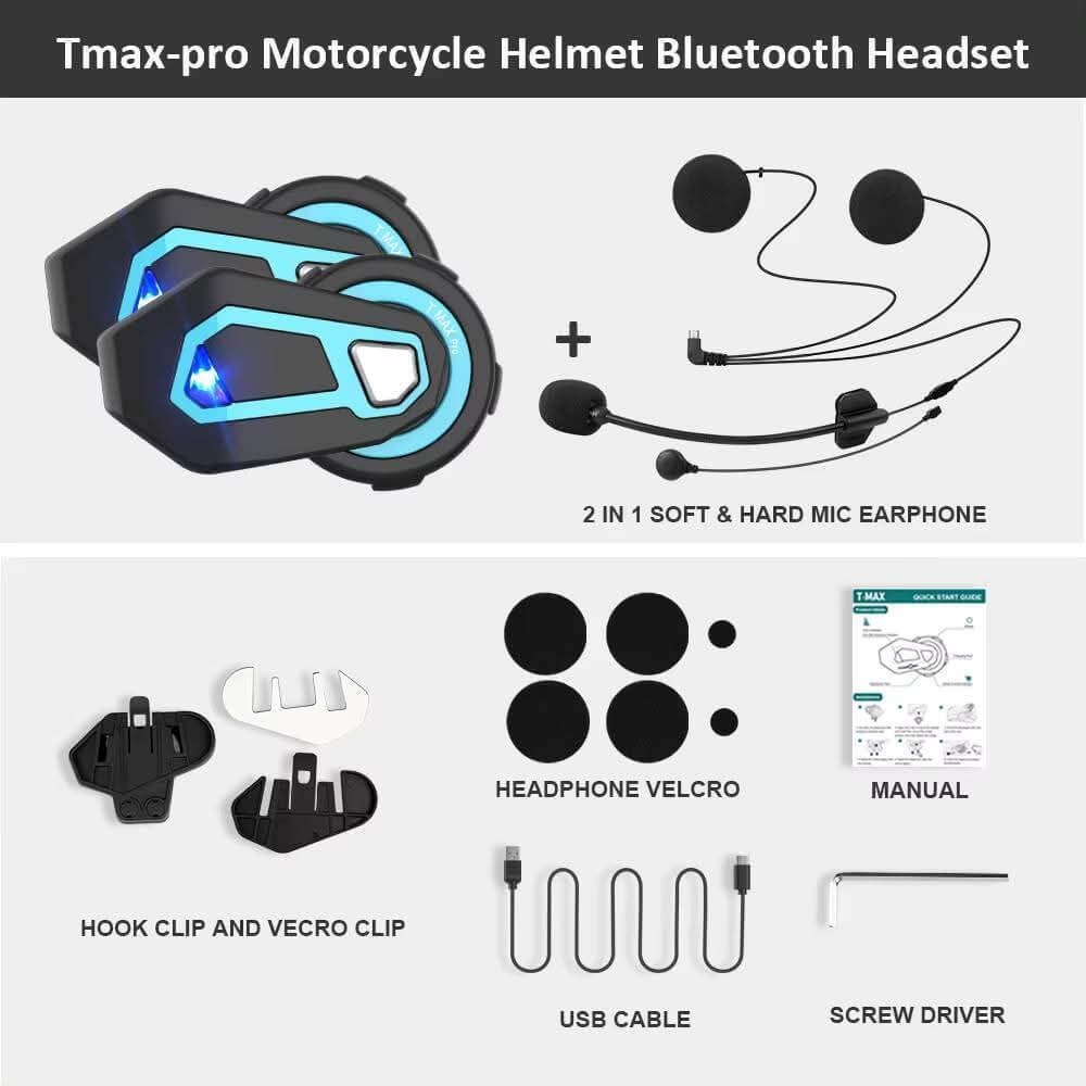 T-Max Pro Motorcycle Bluetooth Communicator angle 6