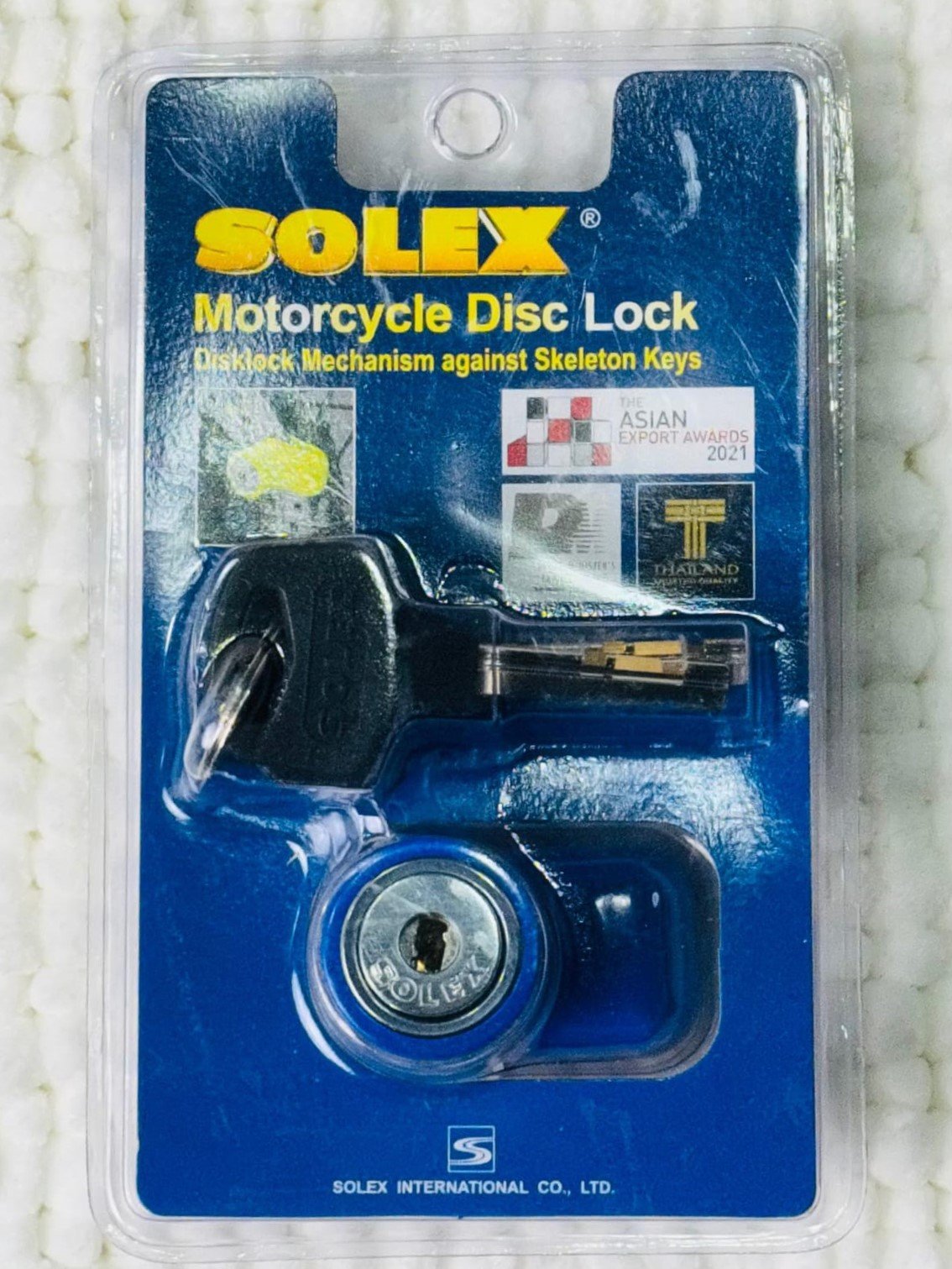 Solex 9025 Motorcycle Disc Lock angle 2