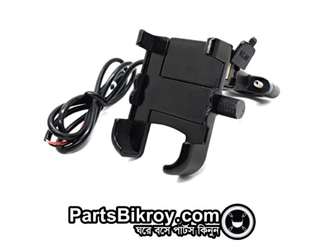Universal Usb Aluminum Alloy Motorcycle Mobile Holder