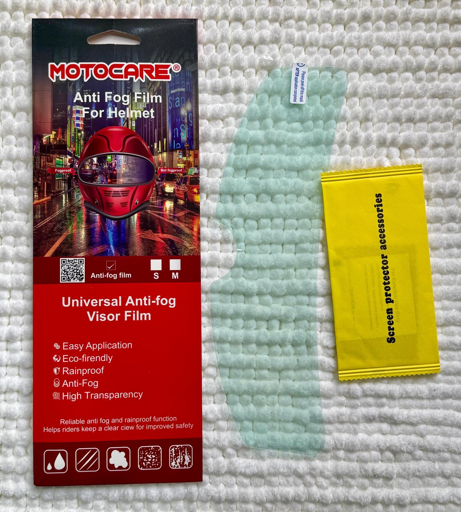 Motocare Anti-Fog Helmet Visor Film