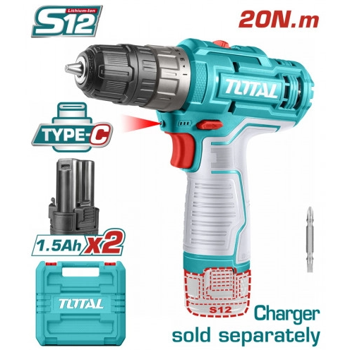 Total TDLI12206 12V Cordless Drill