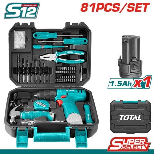Total THKTHP10812 81 PCS TOOLS SET