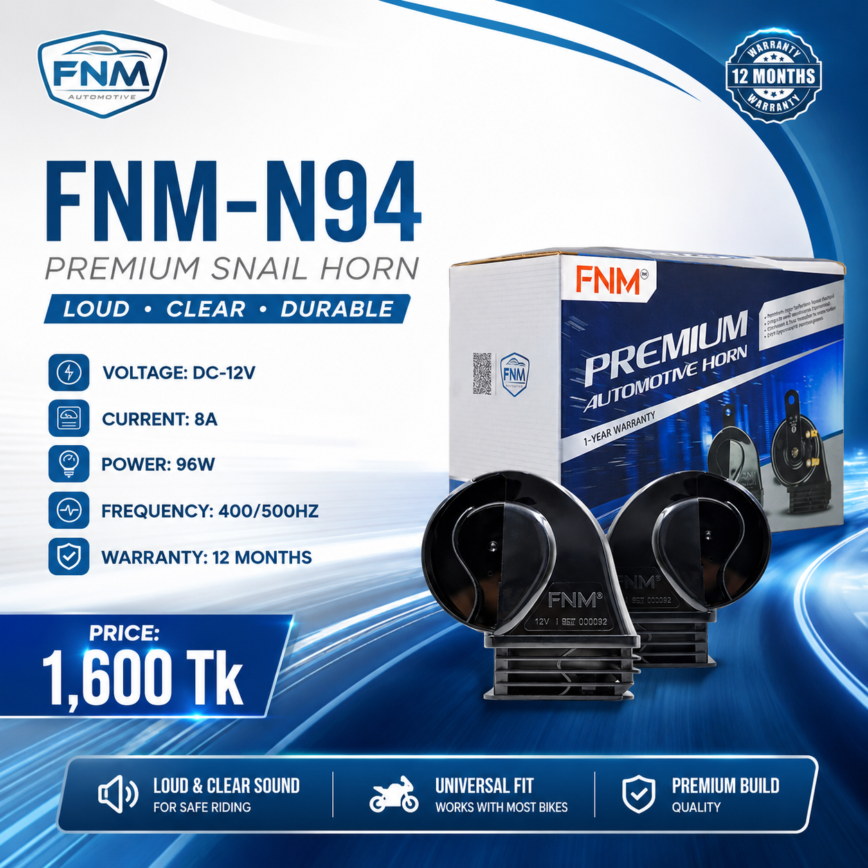 FNM-N94 Premium Snail Horn
