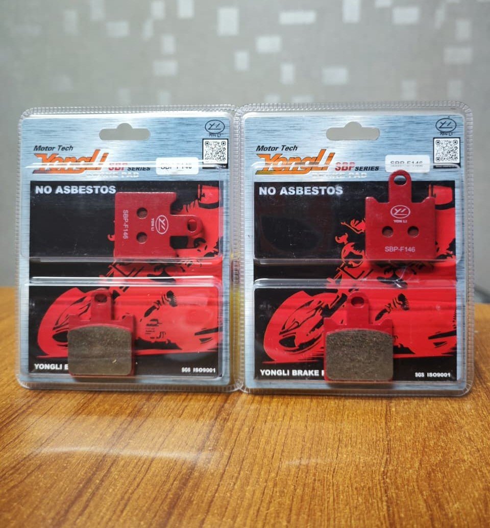 CF Moto 300SR Front YongLi Brake Pad angle 2