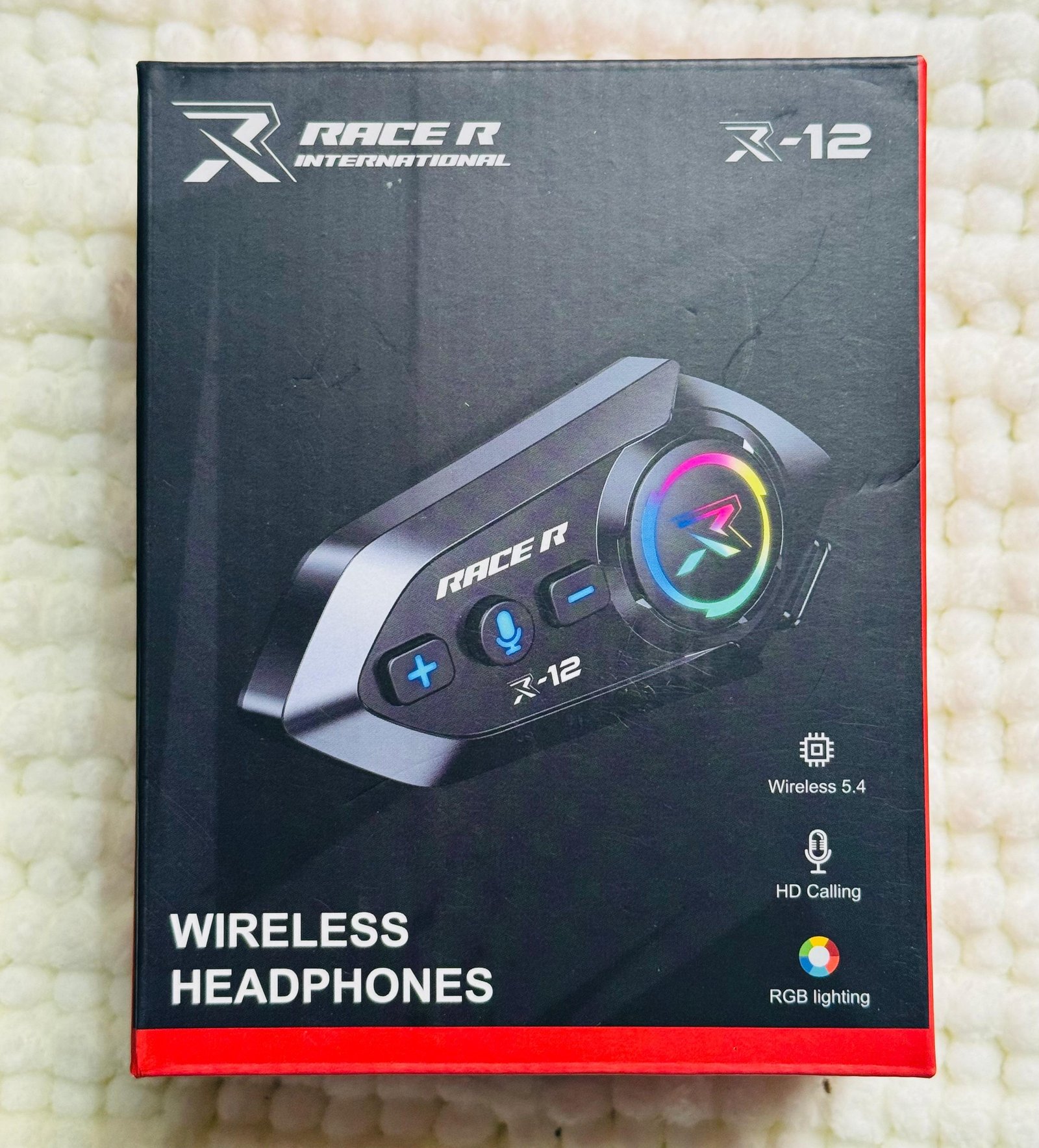 Race R R-12 Wireless Headphones (Helmet Bluetooth Intercom)