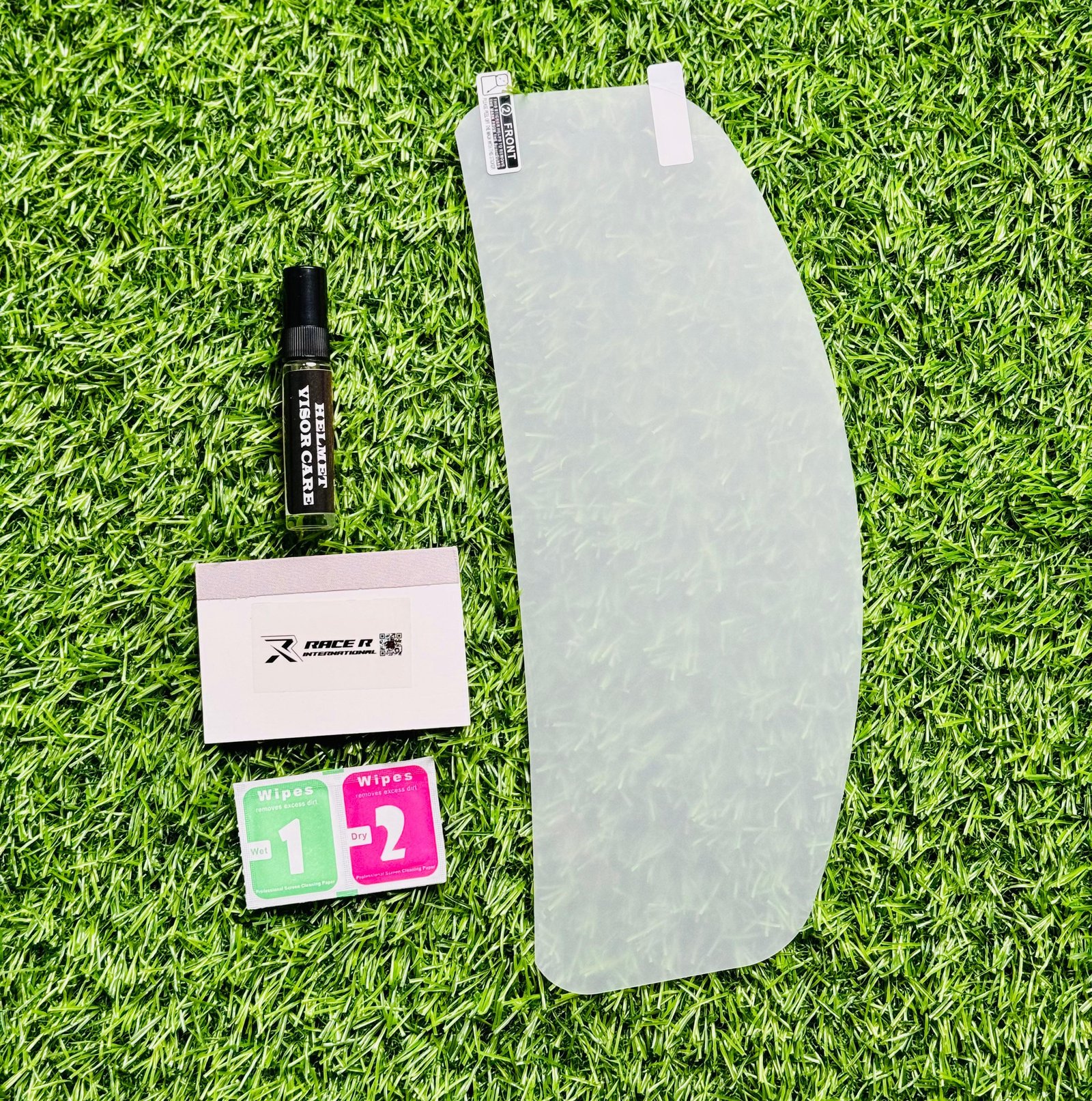 RaceR Helmet Visor Care Kit angle 3