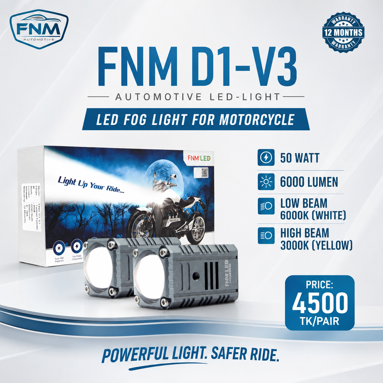 FNM D1-V3 LED Fog Light