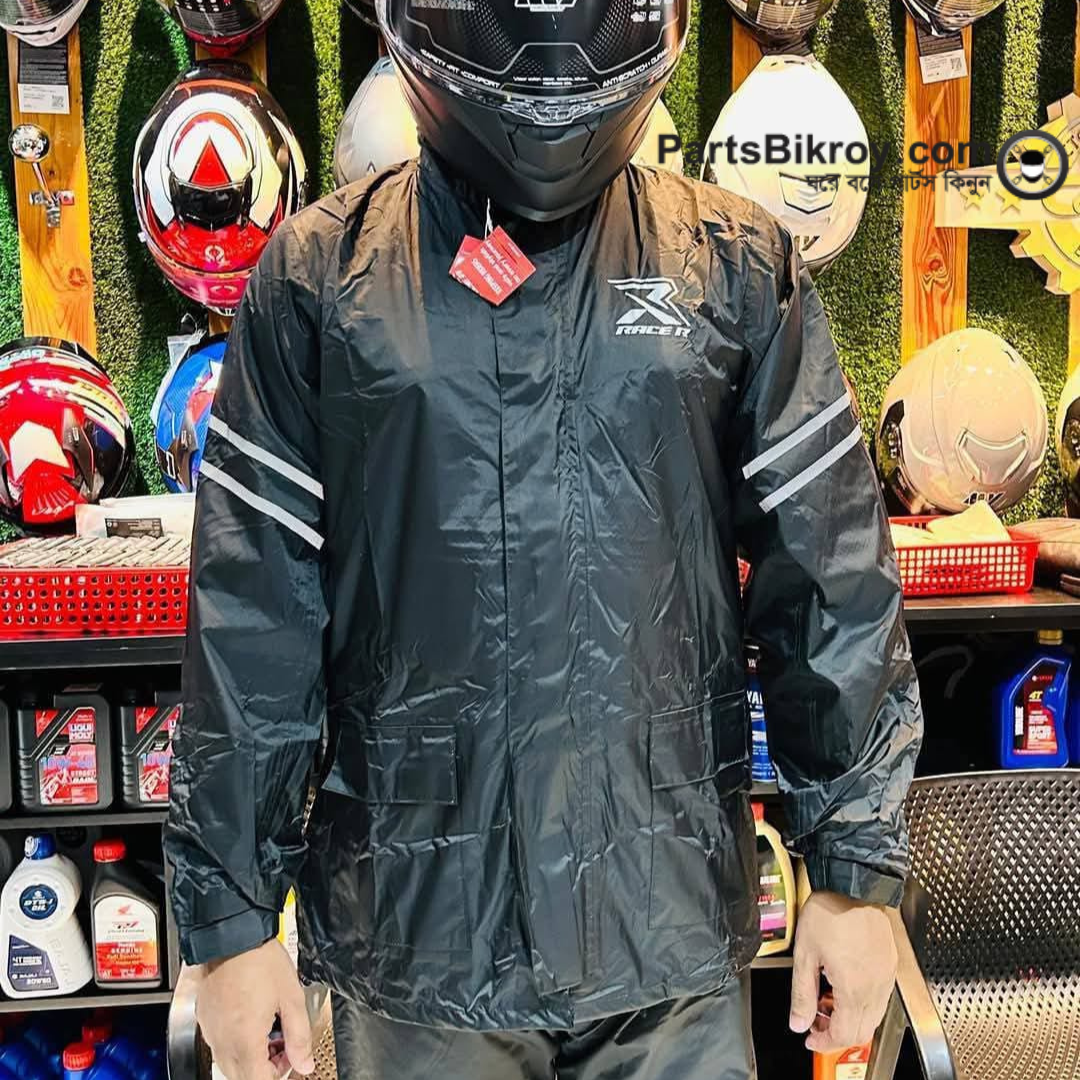 Race R - Premium Raincoat angle 2