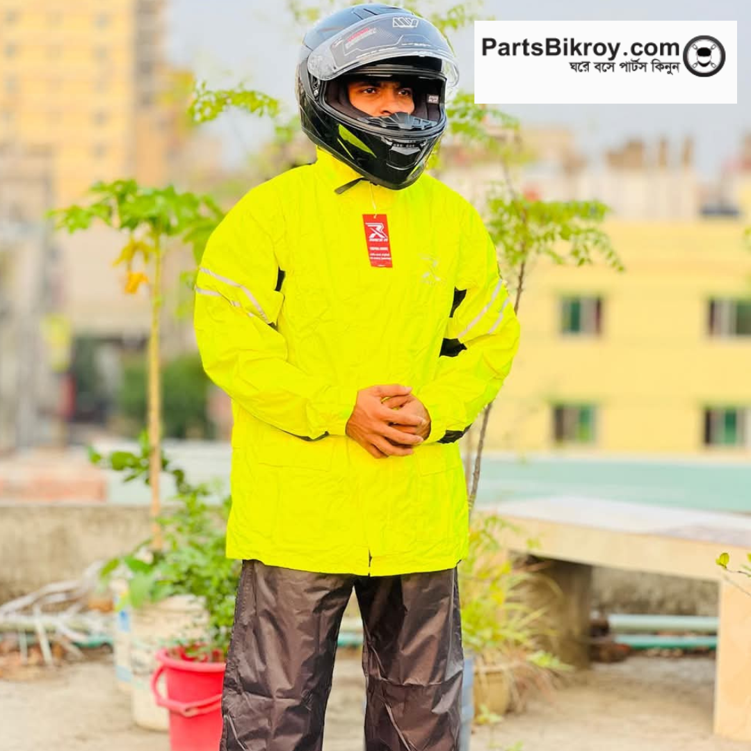 Race R - Premium Raincoat angle 4