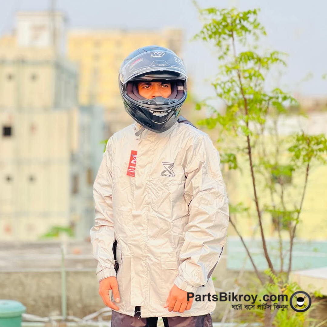 Race R - Premium Raincoat angle 3