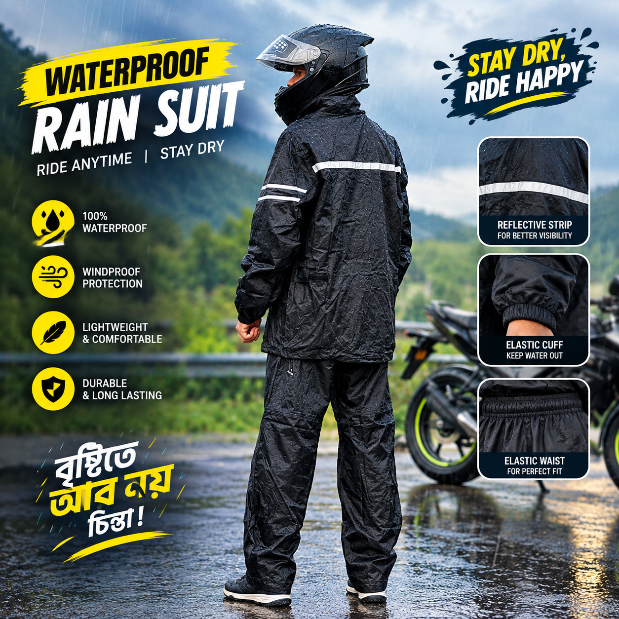 Race R Raincoat angle 2