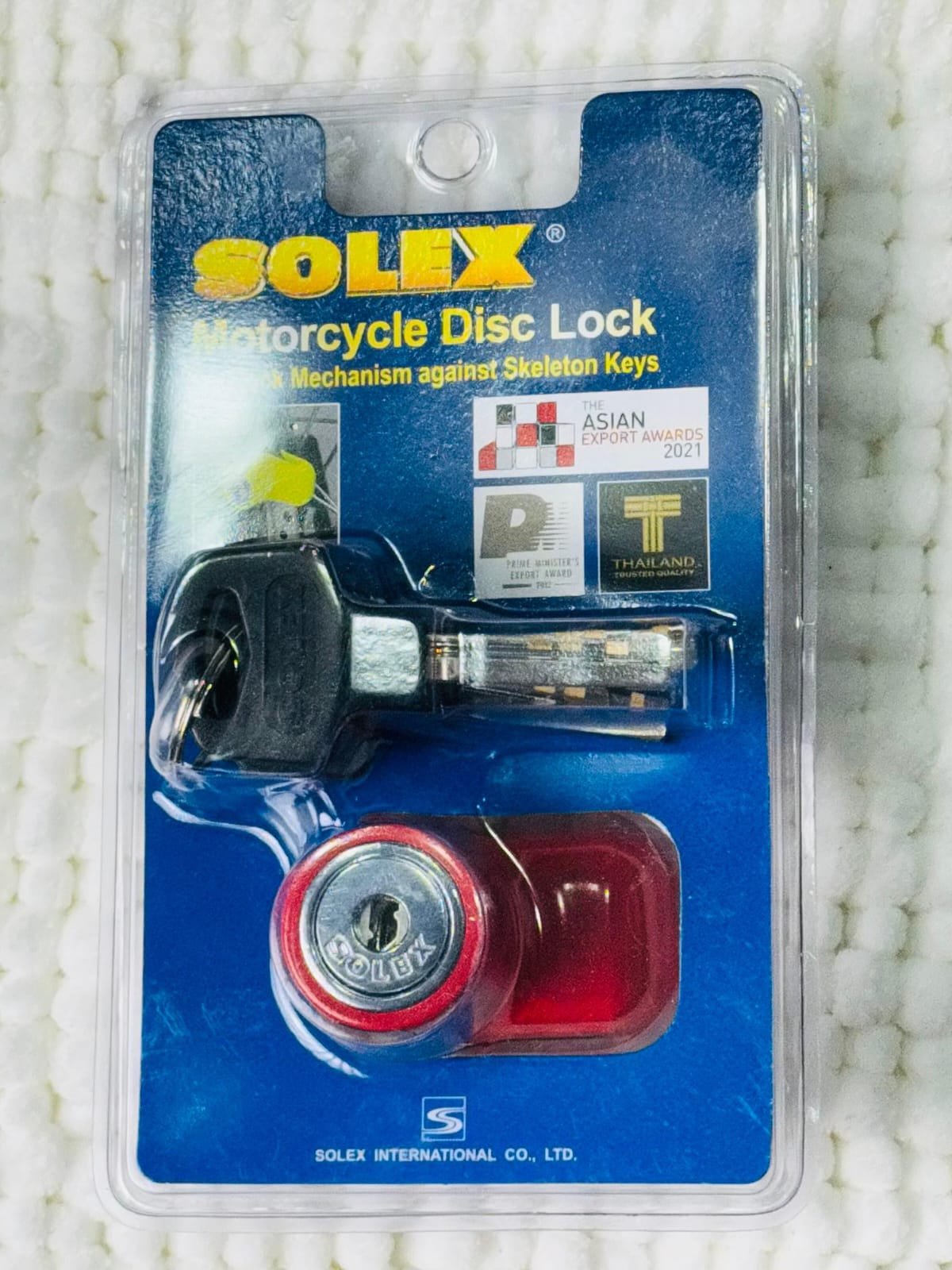 Solex 9025 Motorcycle Disc Lock angle 5
