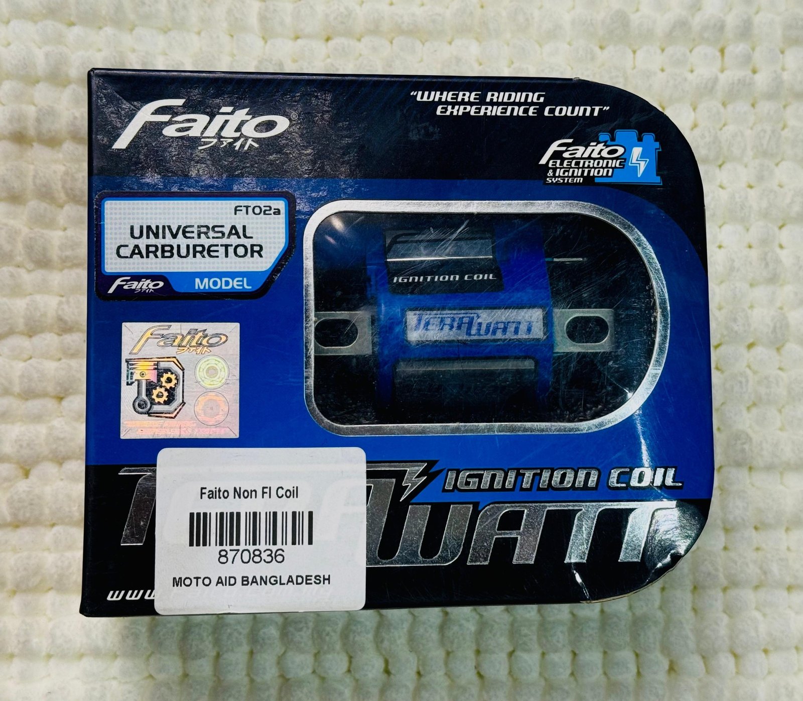 Faito Terawatt Ignition Coil for Non-FI Carburetor Bikes