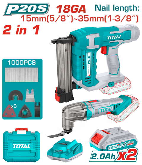 Total TOSLI24021 Cordless 2 Pcs Combo Kit