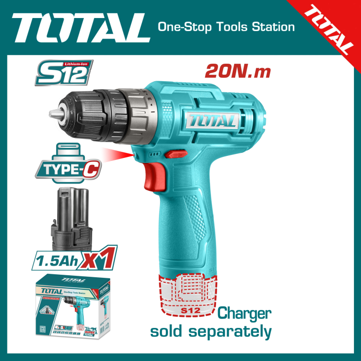 TOTAL TDLI12456 Cordless Drill