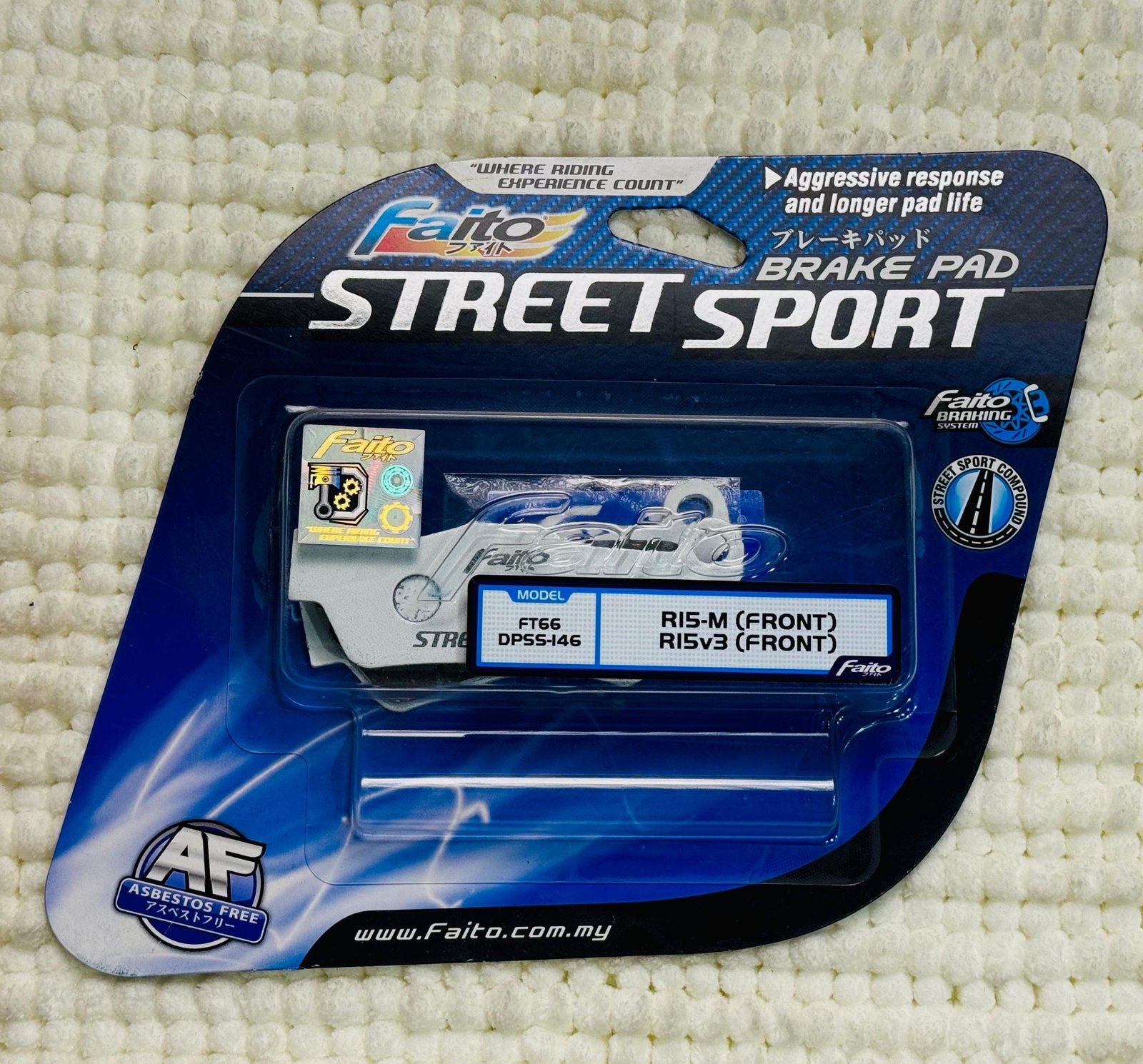 Faito Street Sport Front Brake Pad for Yamaha R15-M, R15 V4 & R15 V3