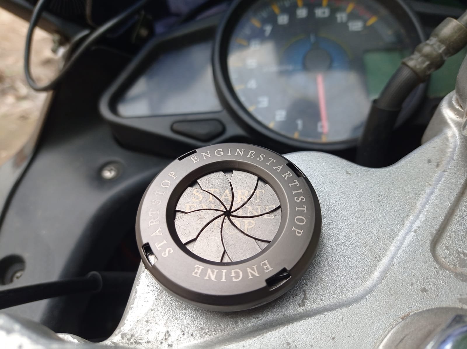 Engine Start Stop Button Cover angle 4