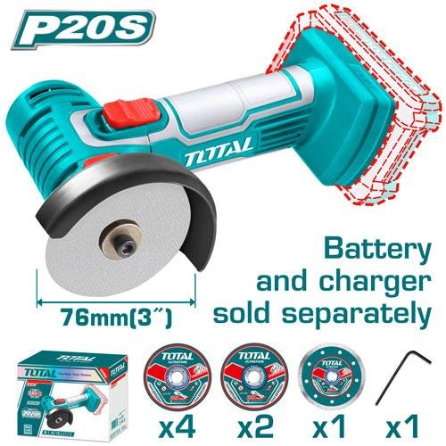 TOTAL TAGLI7601 20V Lithium-Ion Mini Cut Off Tool (Without Battery & Charger)