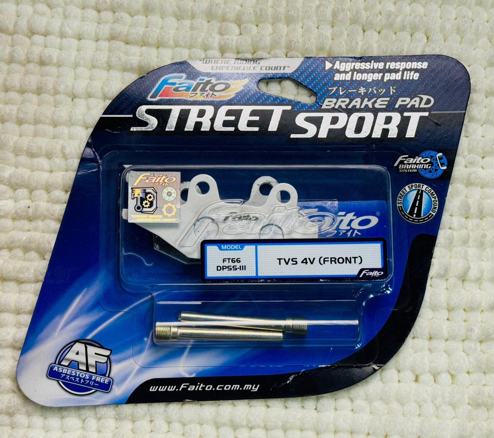 Faito Street Sport Front Brake Pad for TVS RTR 4V