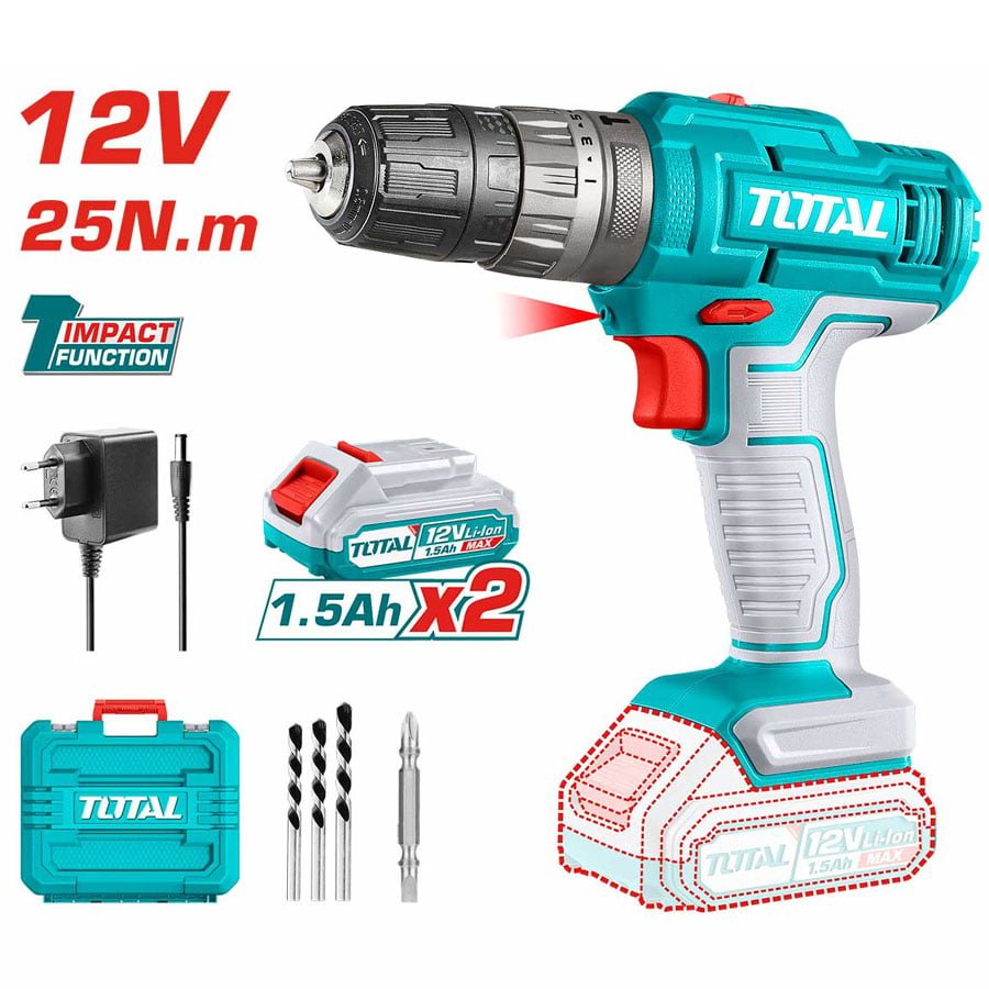 Total TIDLI1228 12V Lithium-Ion Impact Drill