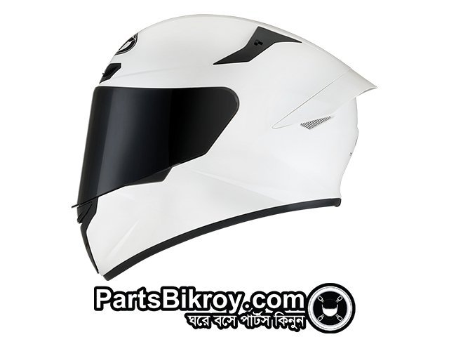 KYT TT Course Solid White