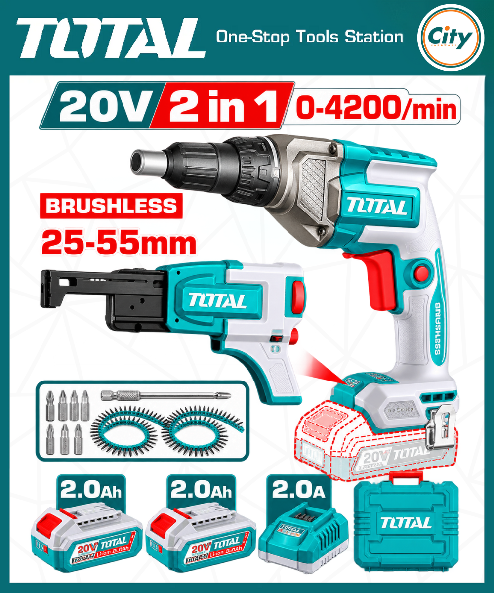 TOTAL TDSLI204268 Cordless Drywall Screwdriver