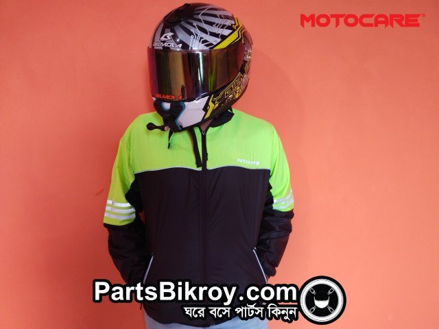 Motocare Winbreaker Neon Black