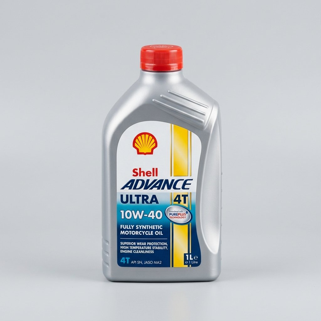 Shell Advance Ultra 4T 10W-40 PurePlus Synthetic Oil (1L)
