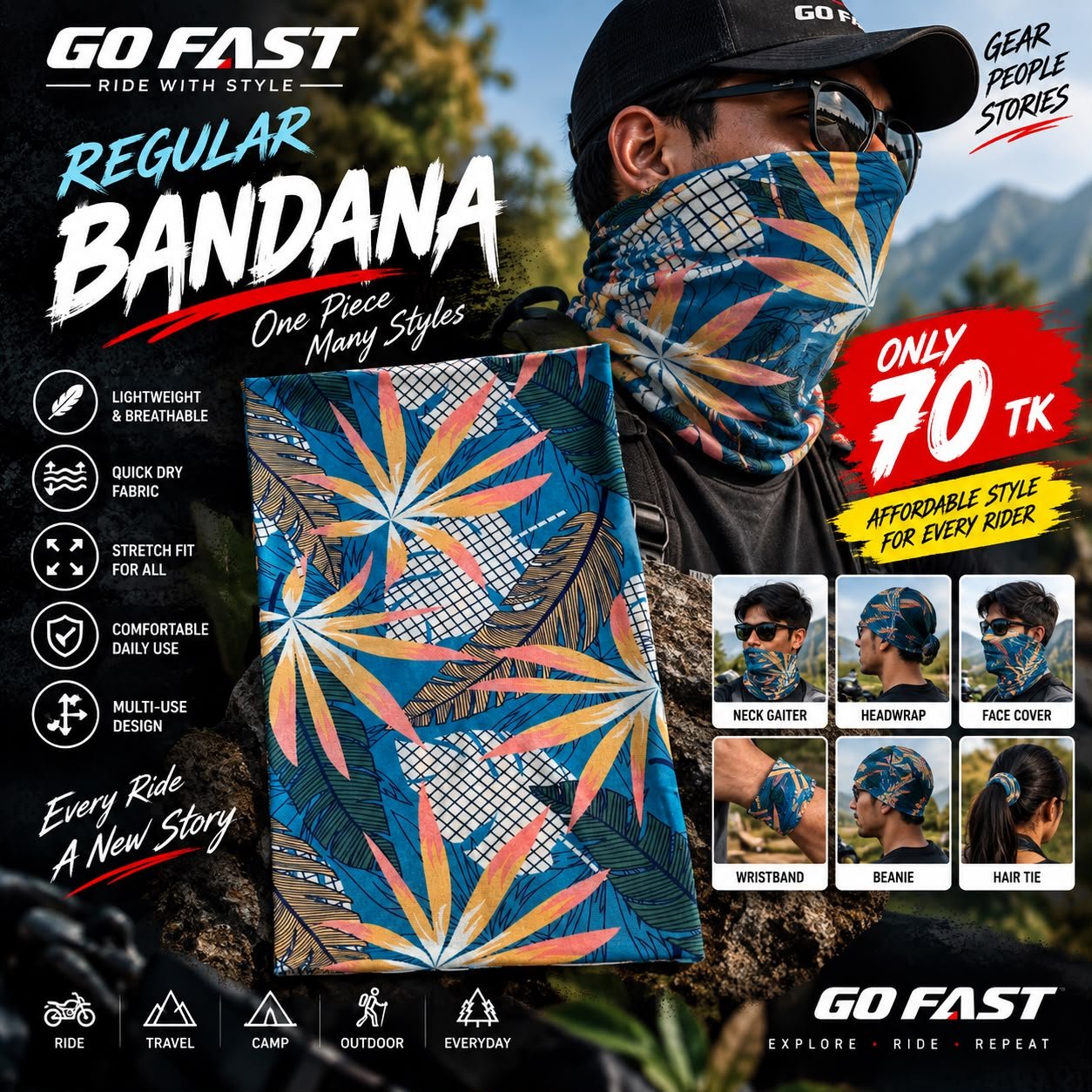 GOFAST Regular Bandana