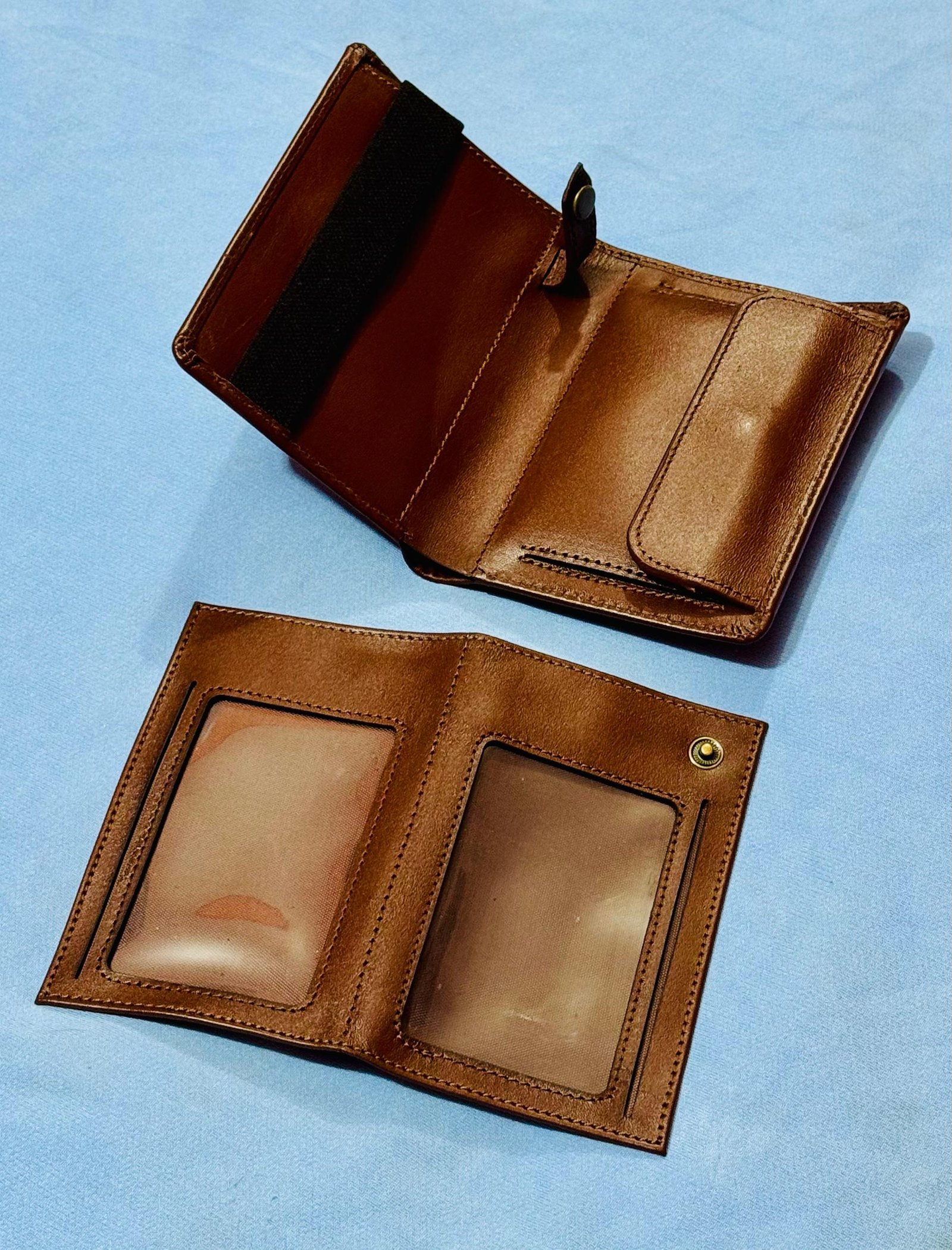 Genuine Leather Bikers Wallet angle 3