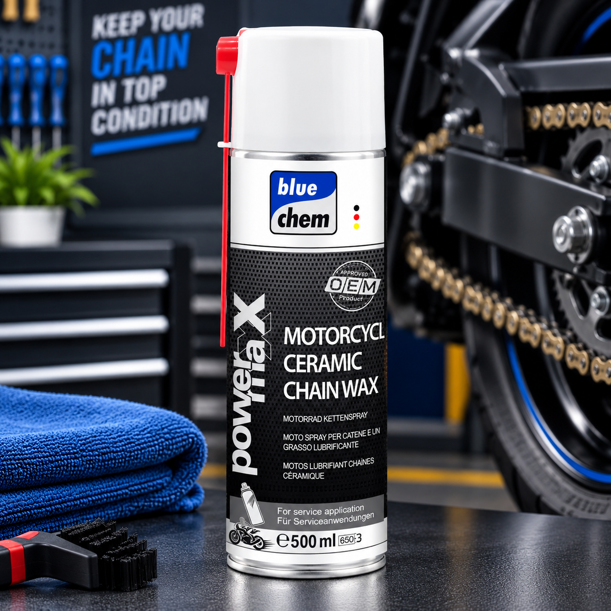 BlueChem Motorcycle Ceramic Chain Wax