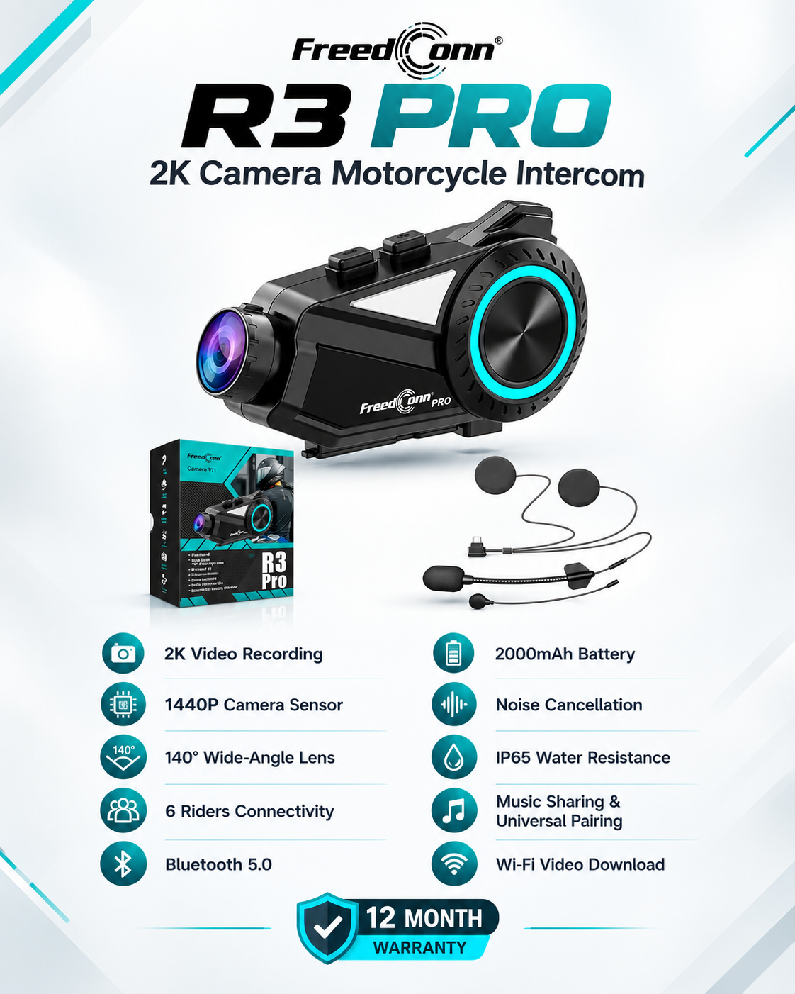 FreedConn R3 PRO Intercom with 2K Camera