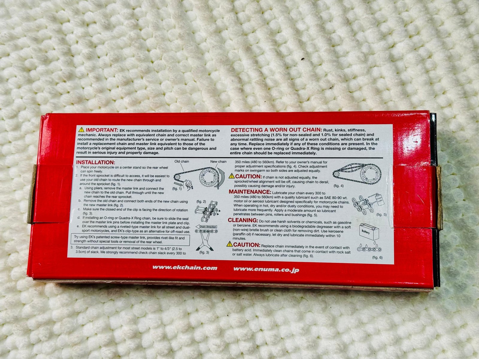 EK 428SROZ (128) O-Ring Motorcycle Chain angle 2