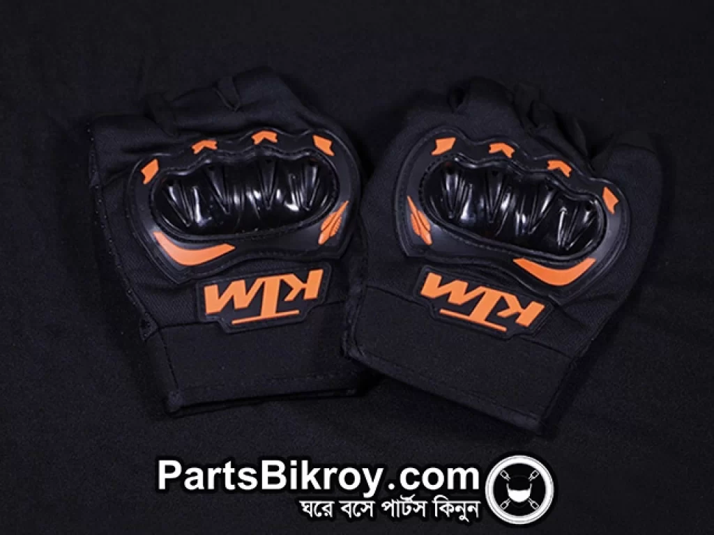 ktm half finger hand gloves