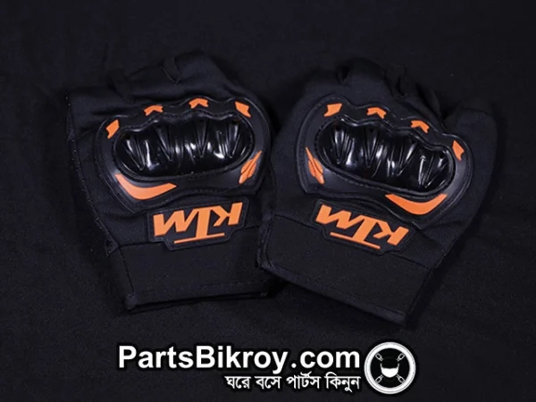 ktm half finger hand gloves
