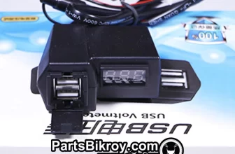 usb mobile charger and voltmeter for bike