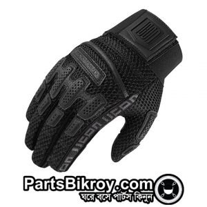 icon brigand black ce riding gloves