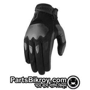 icon hooligan black riding gloves