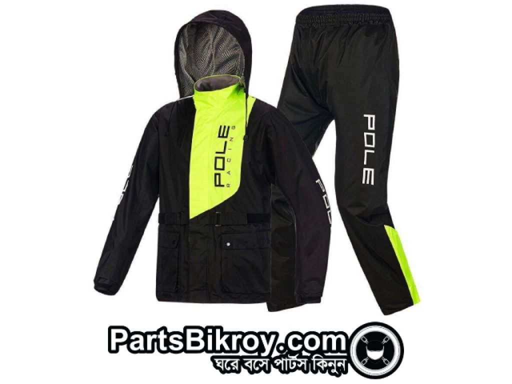 pole racing rain coat