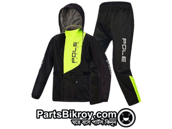 pole racing rain coat