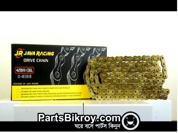 java racing o ring gold chain
