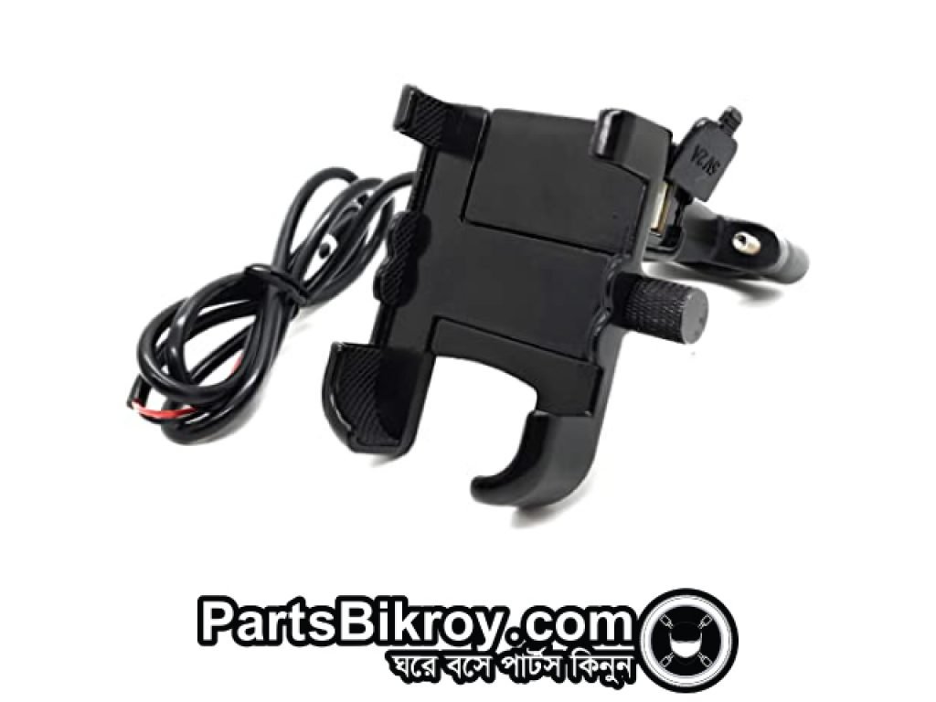 universal usb aluminum alloy motorcycle mobile holder