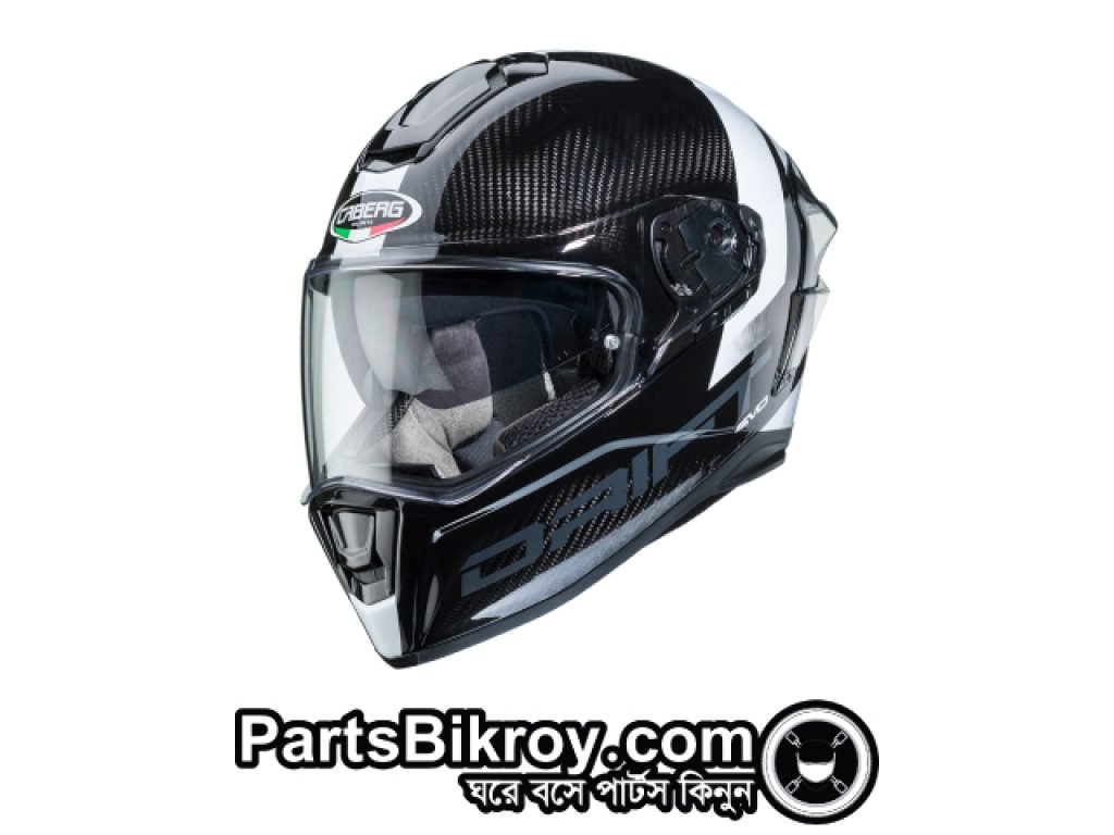 caberg carbon pro sonic white helmet
