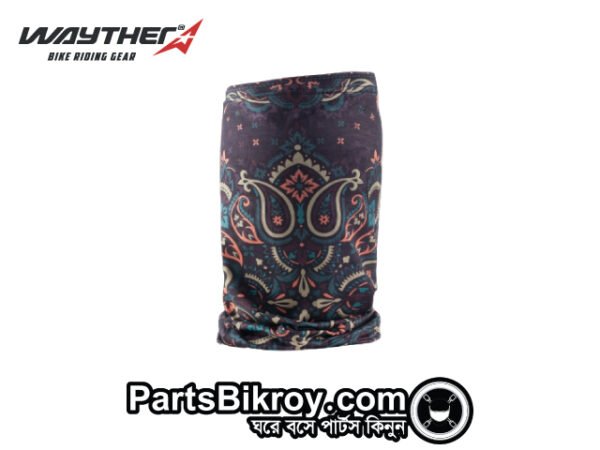 bandana black flower