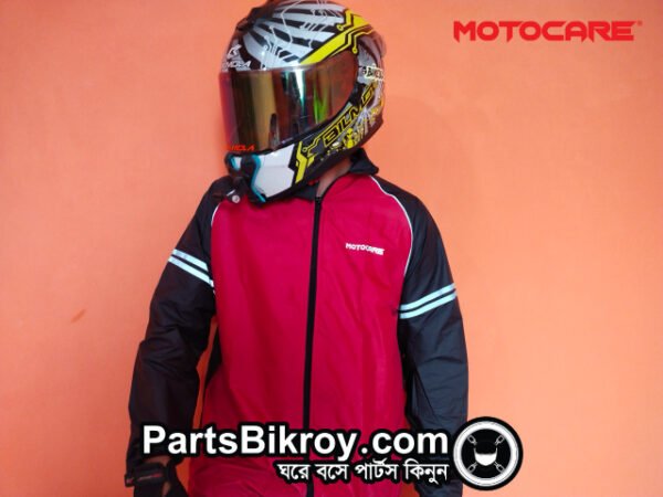 motocare winbreaker black red